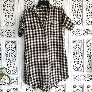 Madewell Tunic Flannel Shirtdress XXS
